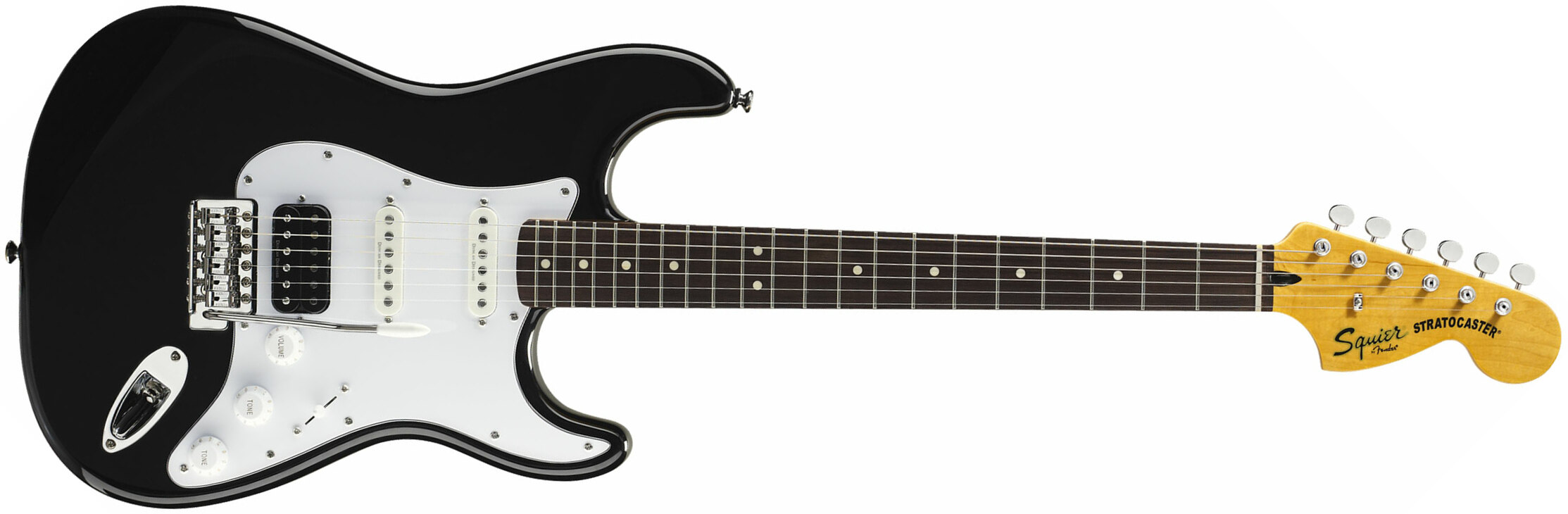 Squier Strat Vintage Modified Hss Lau - Black - Guitarra eléctrica con forma de str. - Main picture
