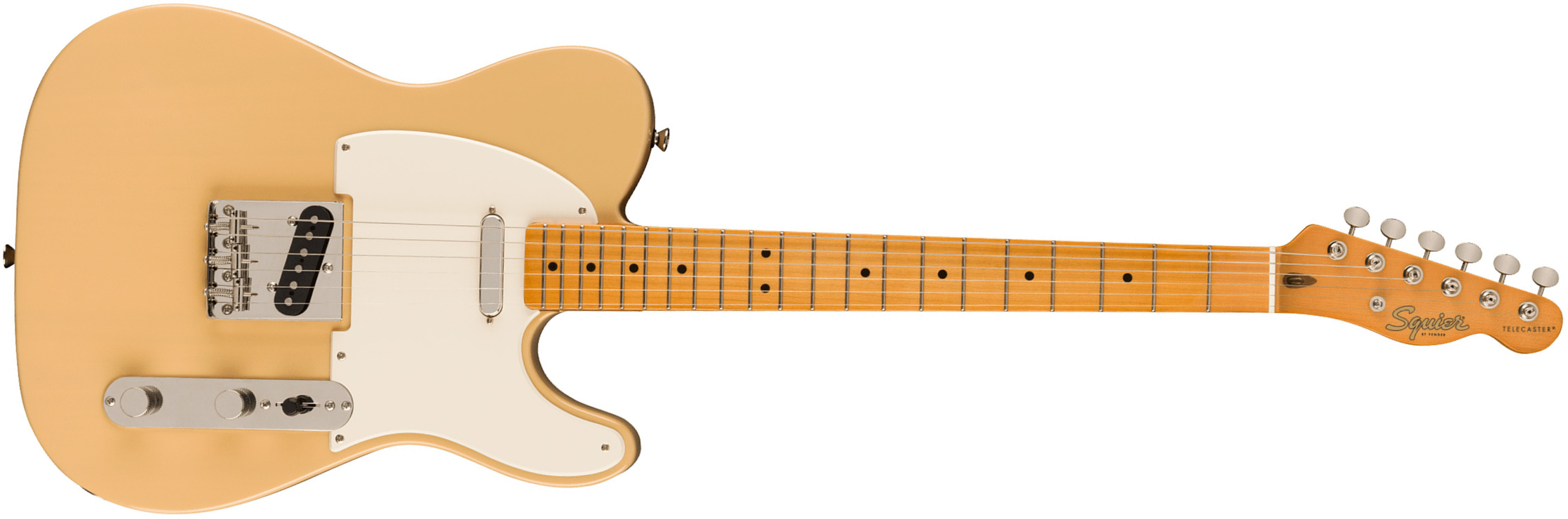 Squier Tele '50s Parchment Pickguard Classic Vibe Fsr 2s Ht Mn - Vintage Blonde - Guitarra eléctrica con forma de tel - Main picture