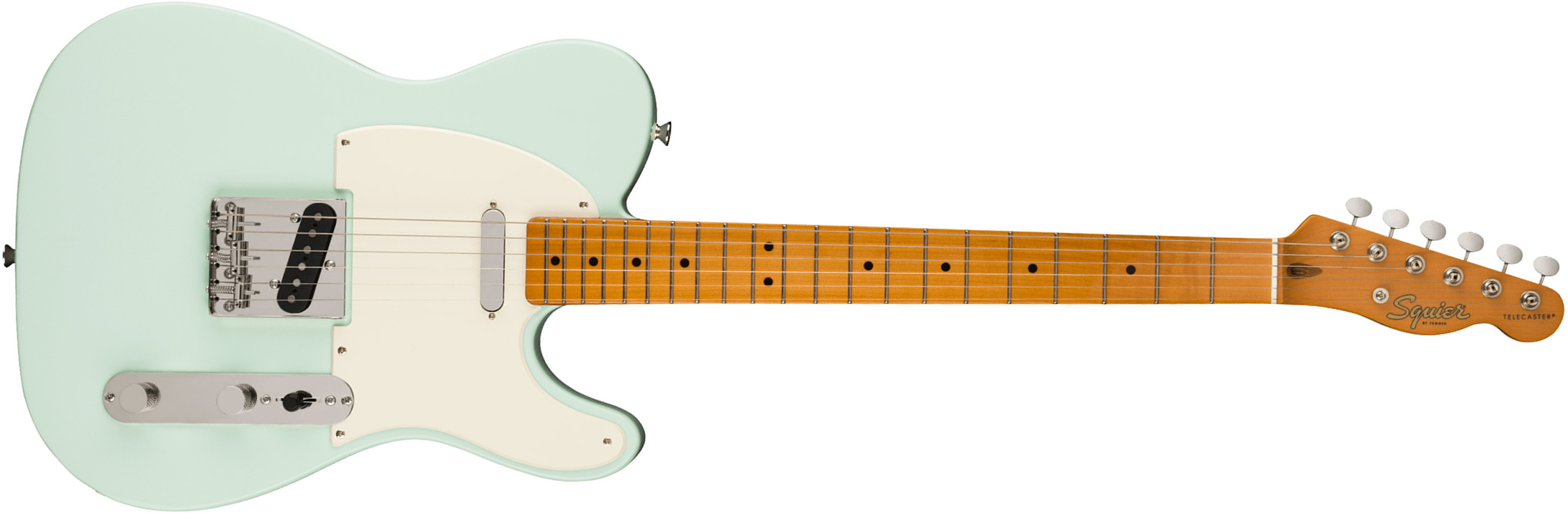 Squier Tele '50s Parchment Pickguard Classic Vibe Fsr 2s Ht Mn - Sonic Blue - Guitarra eléctrica con forma de tel - Main picture