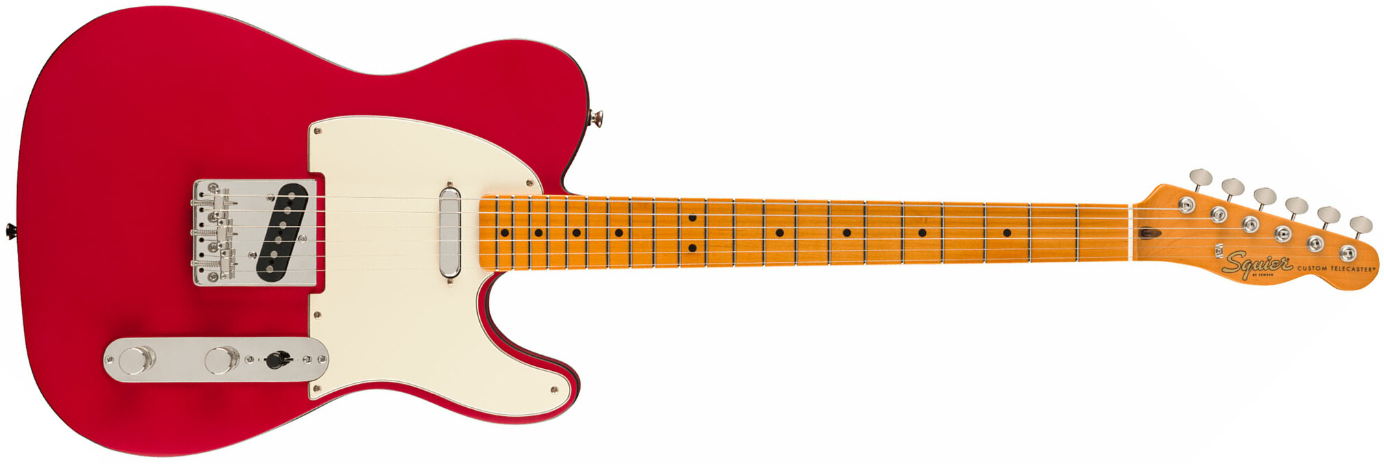 Squier Tele 60s Custom Classic Vibe Ltd 2s Ht Mn - Satin Dakota Red - Guitarra eléctrica con forma de tel - Main picture