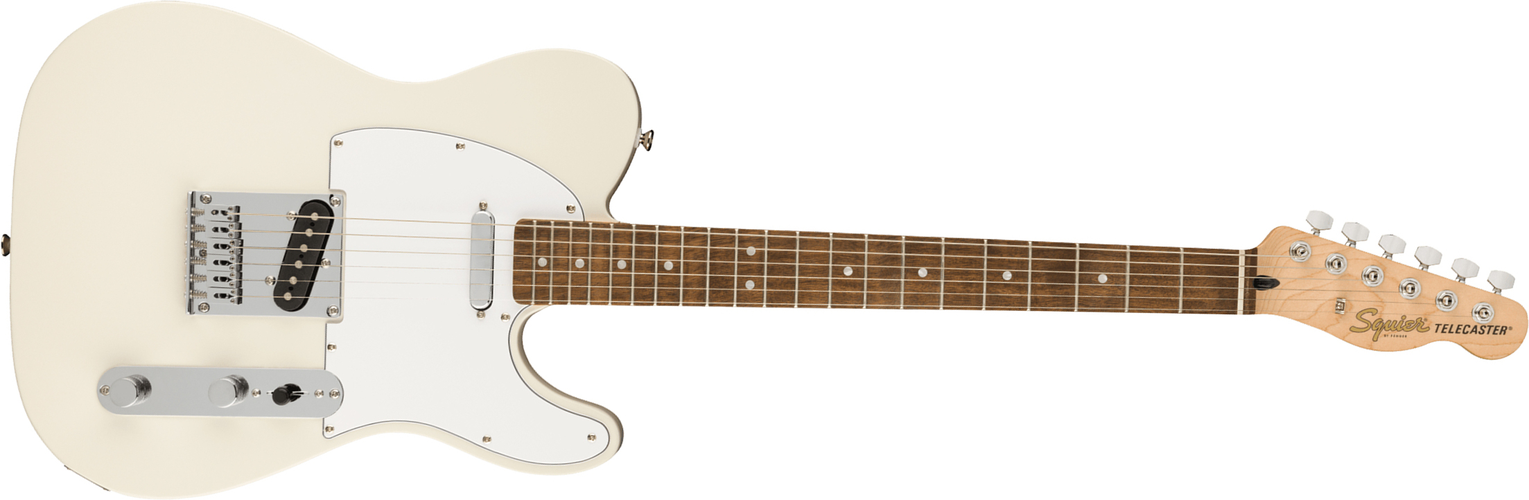Squier Tele Affinity 2021 2s Lau - Olympic White - Guitarra eléctrica con forma de tel - Main picture