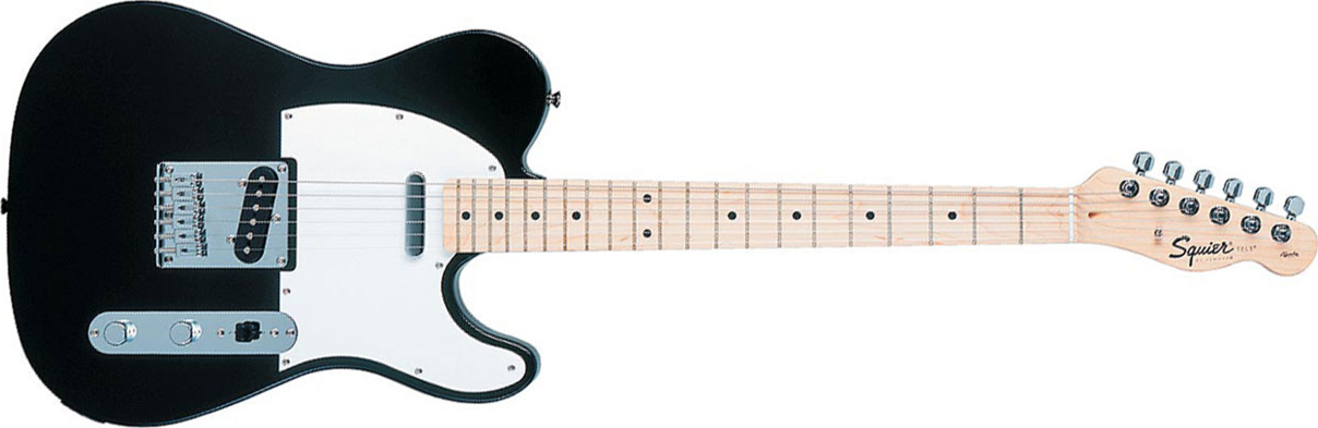 Squier Tele Affinity Series Mn - Black - Guitarra eléctrica con forma de tel - Main picture
