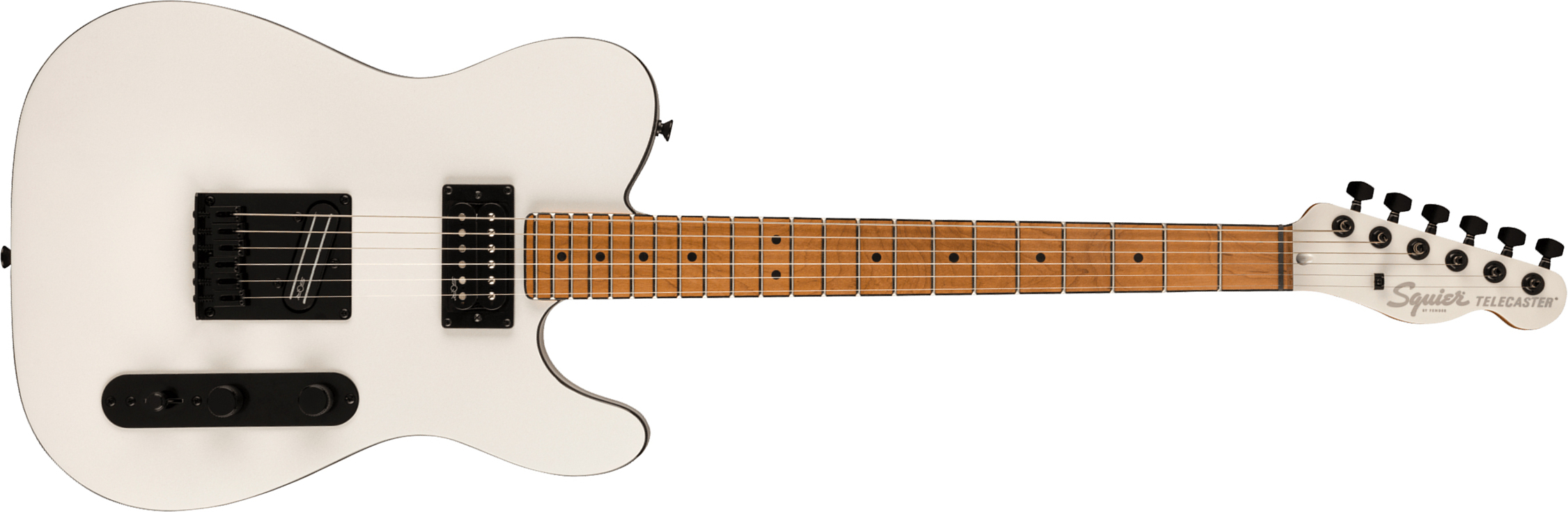 Squier Tele Contemporary Rh Hh Ht Mn - Pearl White - Guitarra eléctrica con forma de tel - Main picture