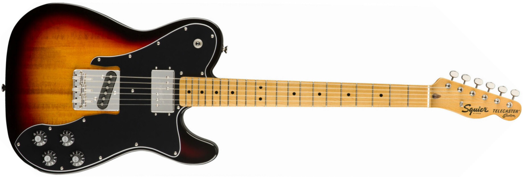 Squier Tele Custom  Classic Vibe 70s 2019 Sh Mn - 3-color Sunburst - Guitarra eléctrica con forma de tel - Main picture