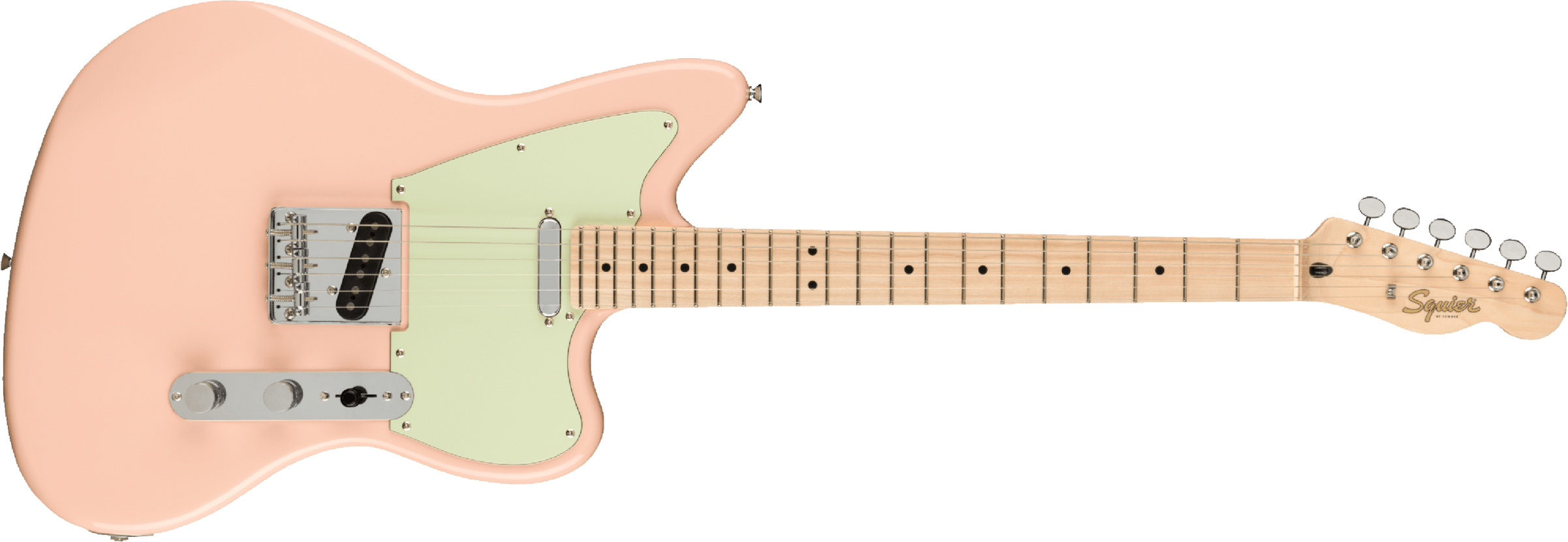Squier Tele Offset Paranormal Ss Ht Mn - Shell Pink - Guitarra electrica retro rock - Main picture