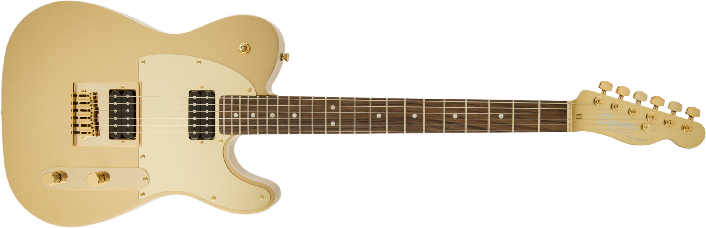 Squier Telecaster J5 (lau) - Frost Gold - Guitarra eléctrica con forma de tel - Main picture
