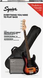 Pack bajo eléctrico Squier Affinity Series Precision Bass PJ Pack - 3-color sunburst