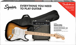 Packs guitarra eléctrica Squier Sonic Stratocaster Pack - 2-color sunburst