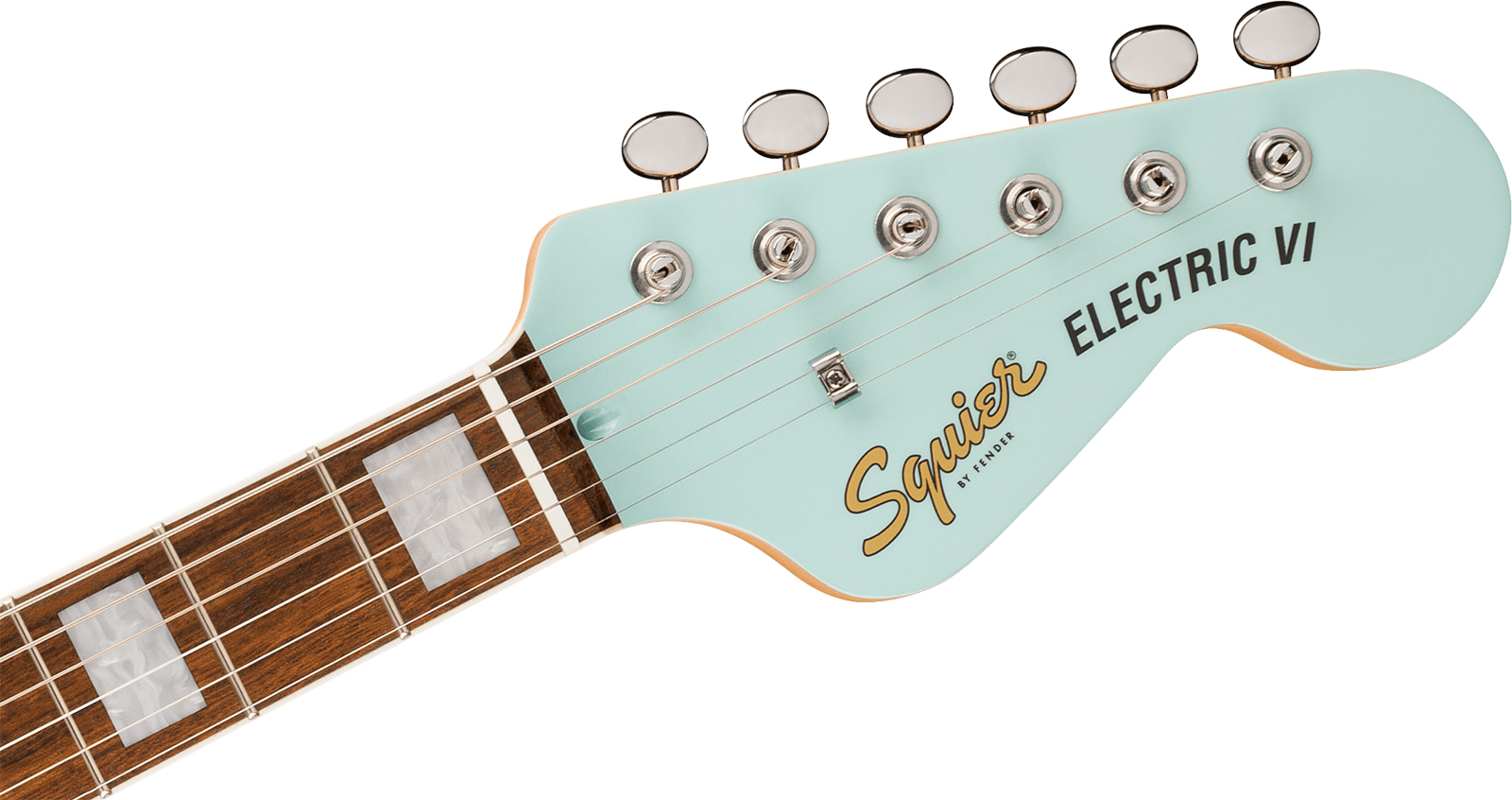 Squier Electric Vi Paranormal Shsc 2s Trem Lau - Daphne Blue - Guitarra electrica retro rock - Variation 2