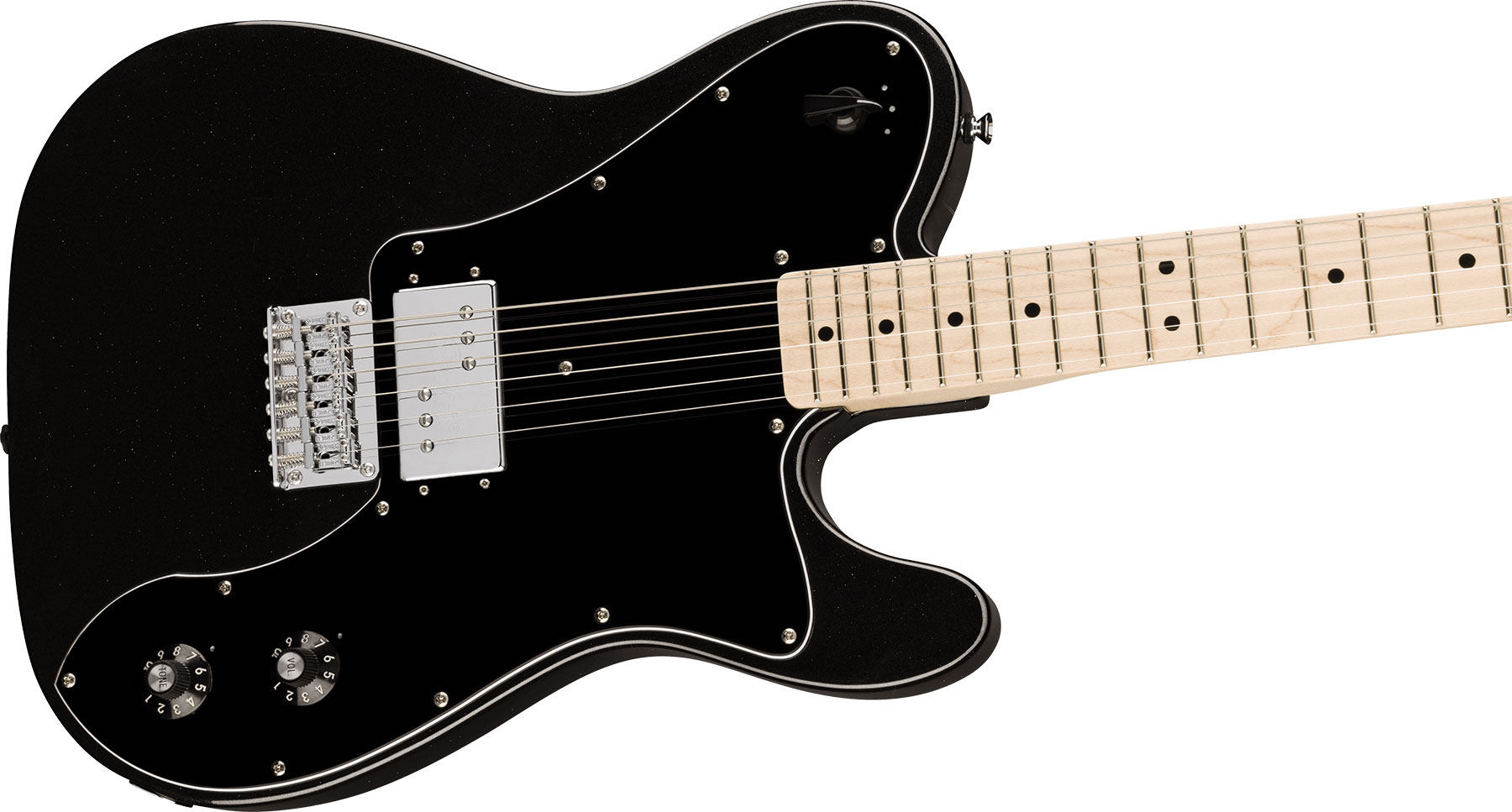 Squier Esquire Deluxe Paranormal 1h Ht Mn - Metallic Black - Guitarra eléctrica con forma de str. - Variation 2