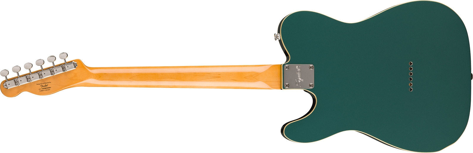 Squier Esquire / Tele Custom Classic Vibe 1s Ht Lau - Sherwood Green - Guitarra eléctrica con forma de tel - Variation 1