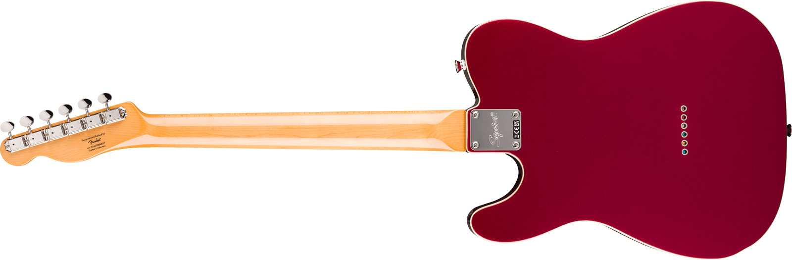 Squier Esquire / Tele Custom Classic Vibe 1s Ht Lau - Candy Apple Red - Guitarra eléctrica con forma de tel - Variation 1