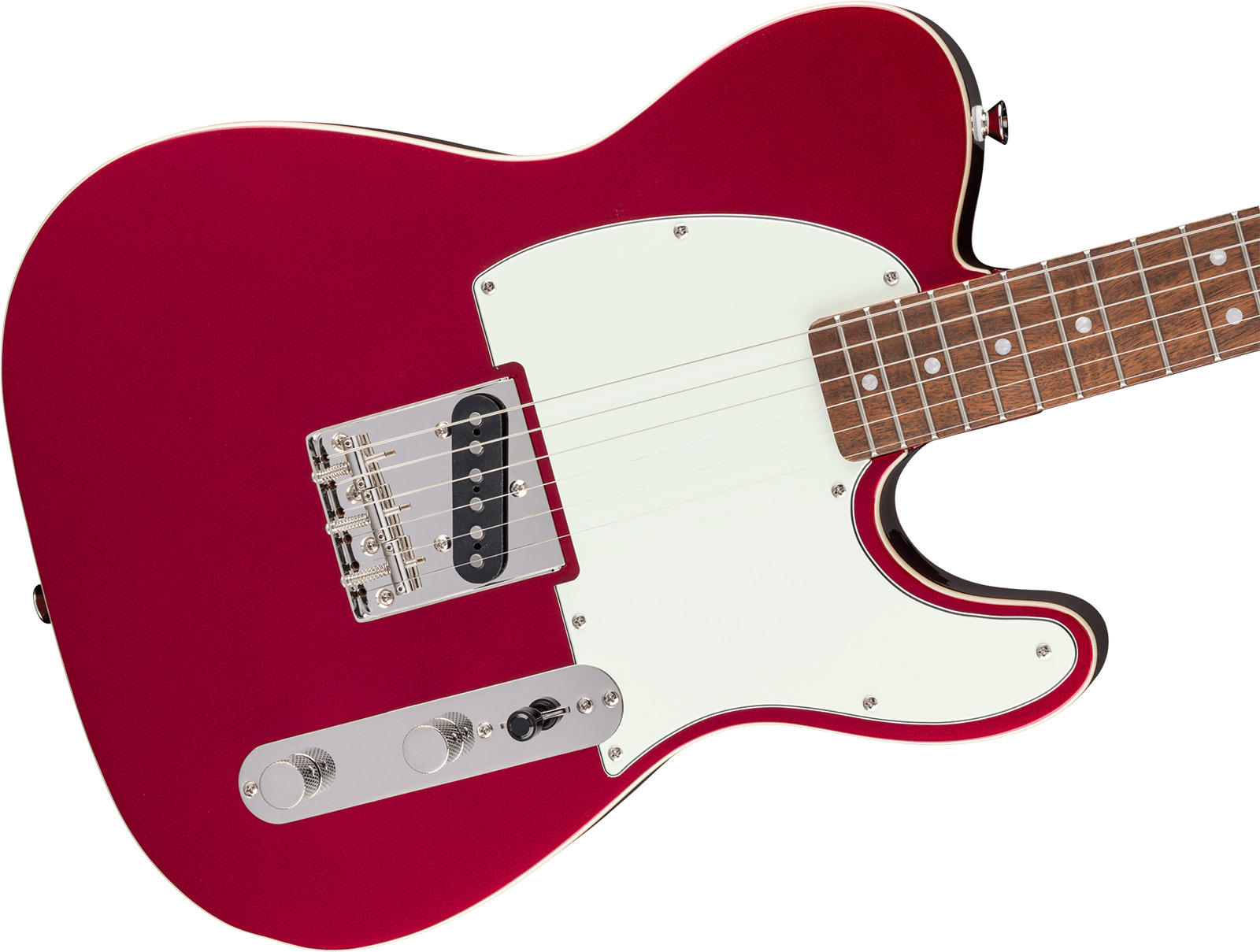 Squier Esquire / Tele Custom Classic Vibe 1s Ht Lau - Candy Apple Red - Guitarra eléctrica con forma de tel - Variation 2