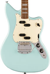 Guitarra electrica retro rock Squier Paranormal Electric VI - Daphne blue