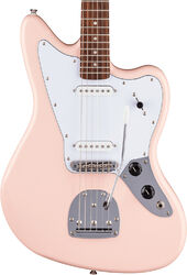 Guitarra electrica retro rock Squier FSR Affinity Jaguar - shell pink