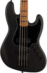 Bajo eléctrico de cuerpo sólido Squier FSR Contemporary Active Jazz Bass HH Black Pickguard - Flat black