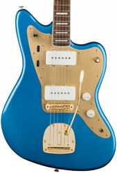 Guitarra electrica retro rock Squier 40th Anniversary Jazzmaster Gold Edition - Lake placid blue