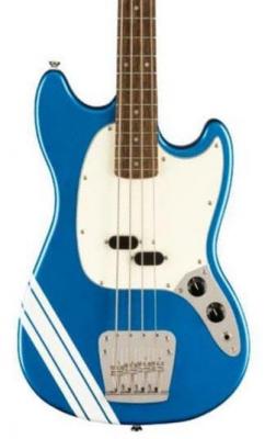 Bajo eléctrico para niños Squier FSR Classic Vibe '60s Competition Mustang Bass Ltd (LAU) - Lake placid blue with olympic white stripes