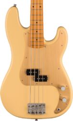 Bajo eléctrico de cuerpo sólido Squier Precision Bass 40th Anniversary - Satin vintage blonde