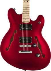 Guitarra eléctrica semi caja Squier Affinity Series Starcaster - Candy apple red