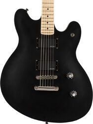 Guitarra electrica retro rock Squier Contemporary Active Starcaster - Flat black