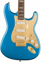 Guitarra eléctrica con forma de str. Squier 40th Anniversary Stratocaster Gold Edition - Lake placid blue