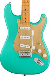 Guitarra eléctrica con forma de str. Squier 40th Anniversary Stratocaster Vintage Edition - Satin seafoam green