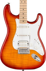 Guitarra eléctrica con forma de str. Squier Affinity Series Stratocaster FMT HSS (MN) - Sienna sunburst