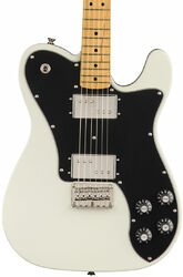 Guitarra eléctrica con forma de tel Squier Classic Vibe '70s Telecaster Deluxe (MN) - Olympic white