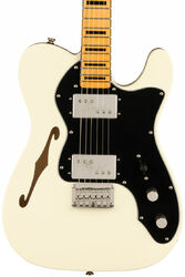 Guitarra eléctrica con forma de tel Squier FSR Classic Vibe '70s Telecaster Thinline Ltd - Olympic white