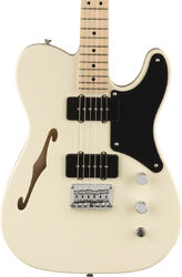 Guitarra eléctrica con forma de tel Squier Paranormal Cabronita Telecaster Thinline - Olympic white