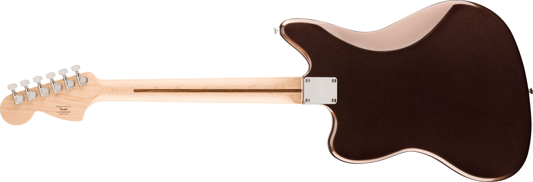 Squier Jaguar Affinity 2s Trem Lau - Mystic Metallic Brown - Guitarra electrica retro rock - Variation 1