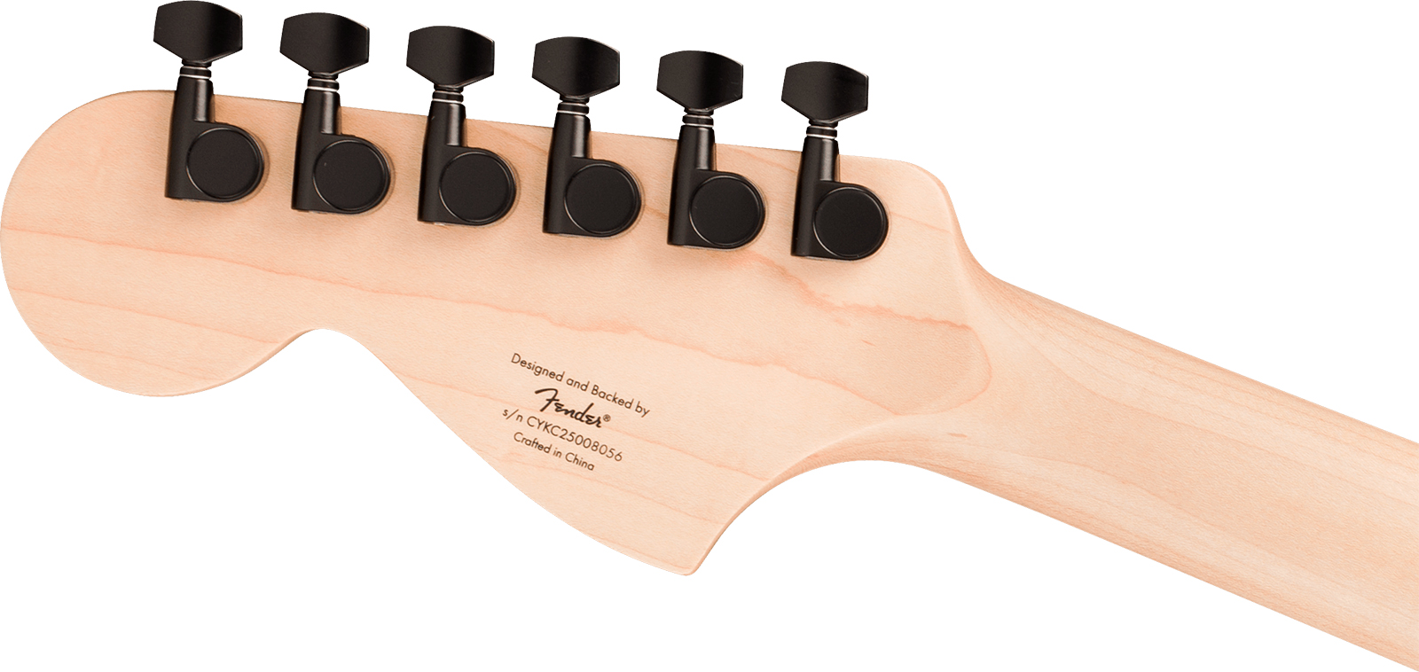 Squier Jaguar Affinity Fsr Shsc 2s Trem Lau - Metallic Black - Guitarra electrica retro rock - Variation 4