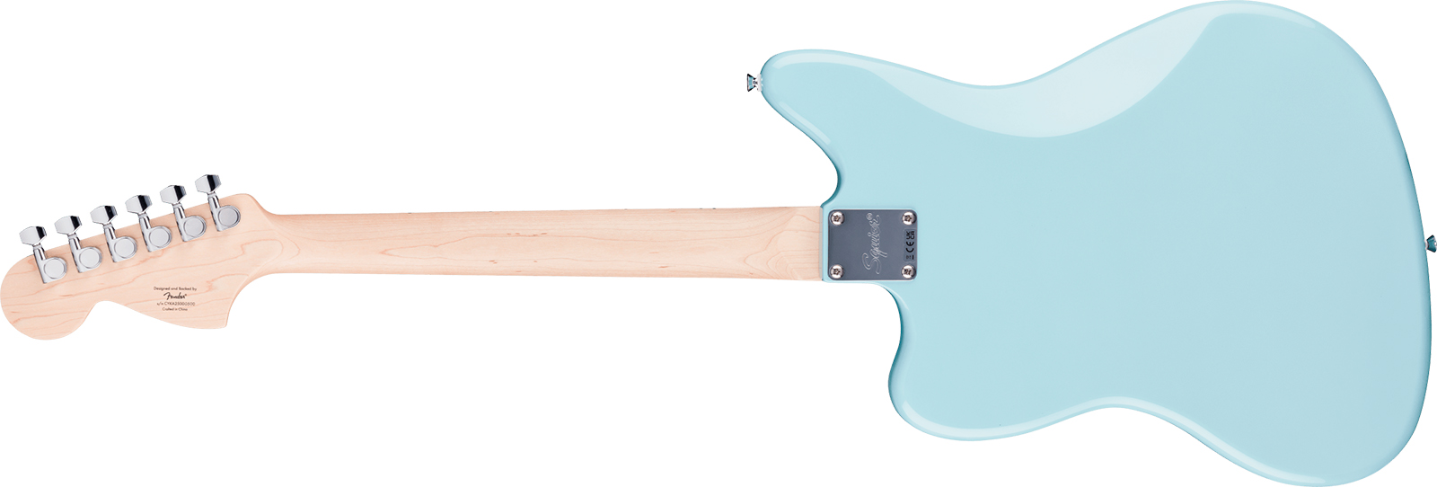 Squier Jaguar Affinity Fsr Shsc 2s Trem Mn - Daphne Blue - Guitarra electrica retro rock - Variation 2