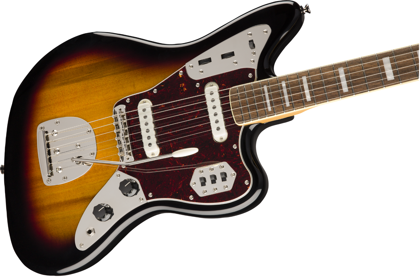 Squier Jaguar Classic Vibe 70s 2019 Lau - 3-color Sunburst - Guitarra electrica retro rock - Variation 2