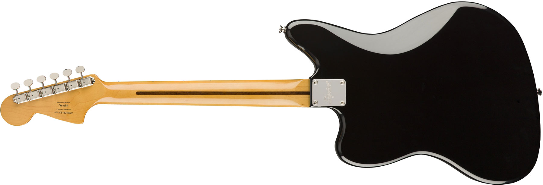 Squier Jaguar Classic Vibe 70s 2019 Lau - Black - Guitarra electrica retro rock - Variation 1