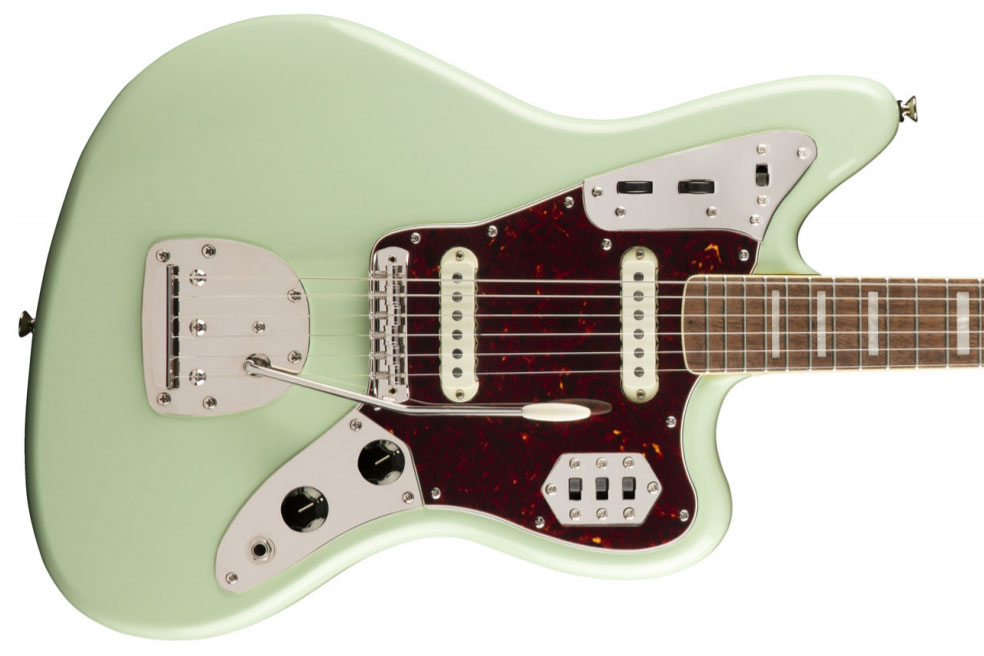 Squier Jaguar Classic Vibe 70s 2019 Lau - Surf Green - Guitarra electrica retro rock - Variation 1