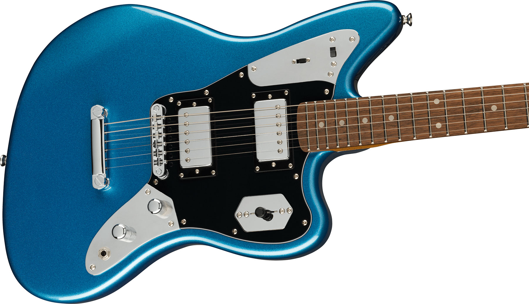 Squier Jaguar Contemporary Hh St Fsr Ltd Ht Lau - Lake Placid Blue - Guitarra electrica retro rock - Variation 2