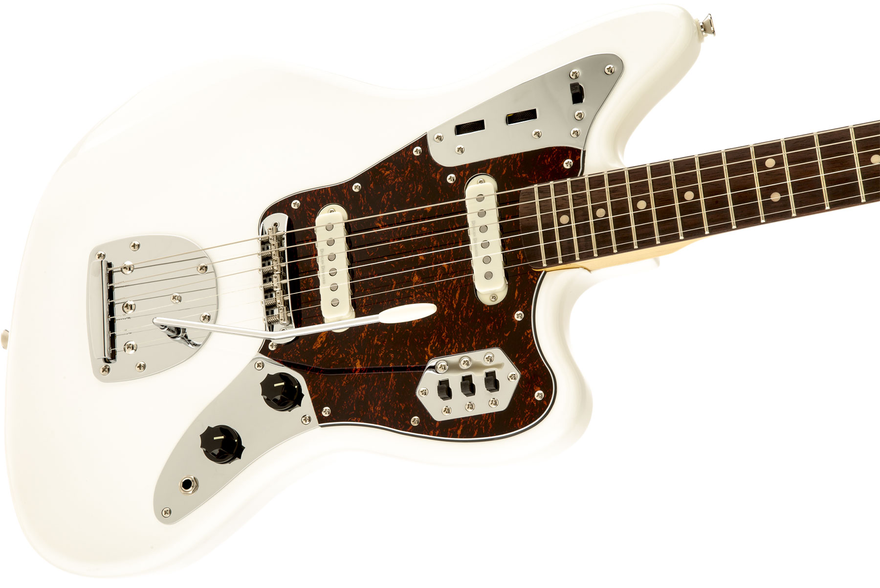 Squier Jaguar Vintage Modified Ss Lau - Olympic White - Guitarra electrica retro rock - Variation 2