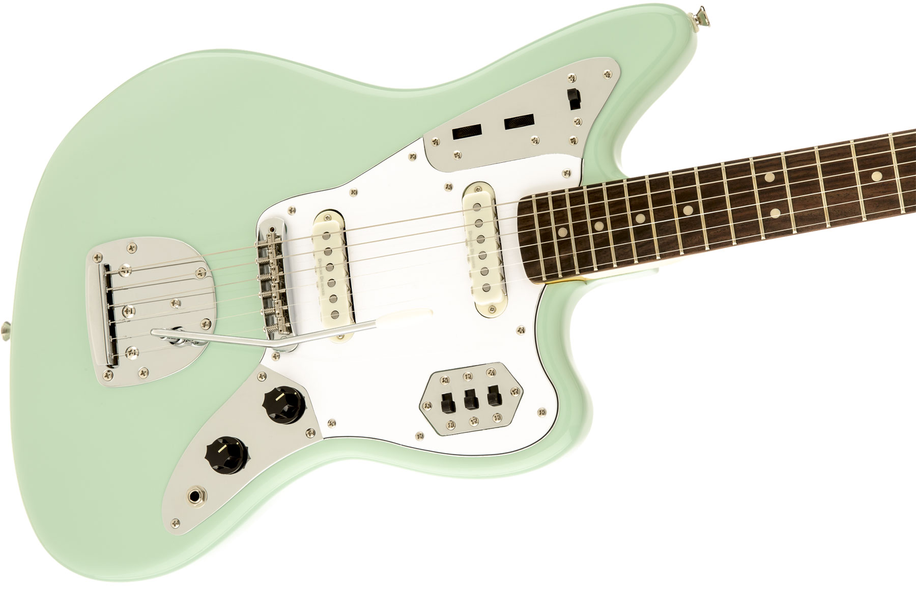 Squier Jaguar Vintage Modified Ss Lau - Surf Green - Guitarra eléctrica con forma de str. - Variation 2