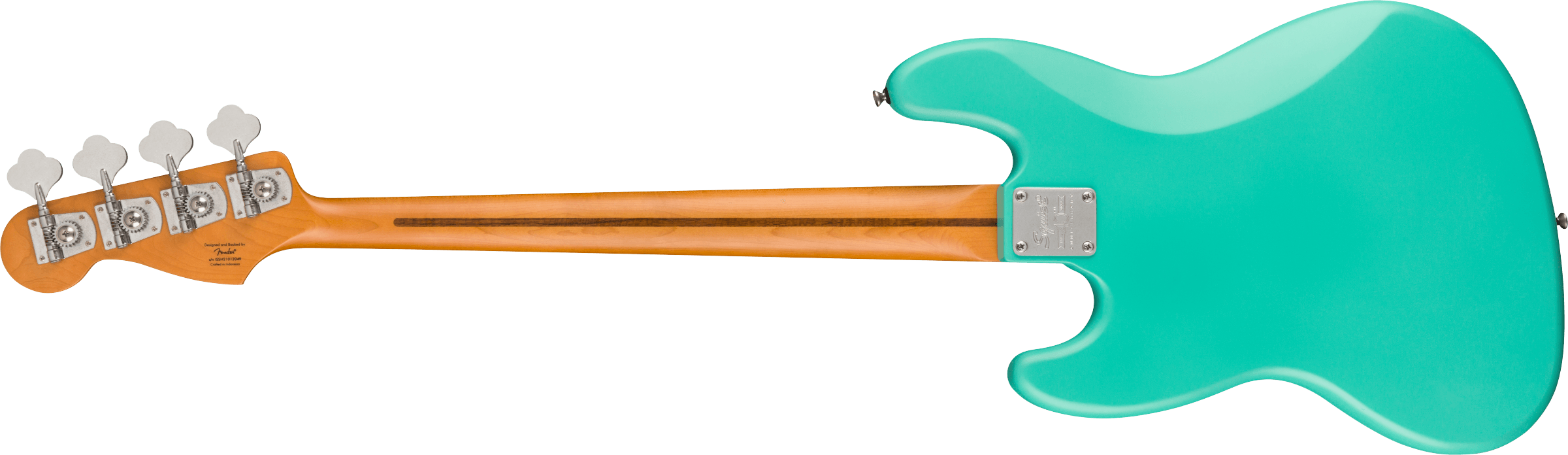 Squier Jazz Bass 40th Anniversary Gold Edition Mn - Satin Seafoam Green - Bajo eléctrico de cuerpo sólido - Variation 1