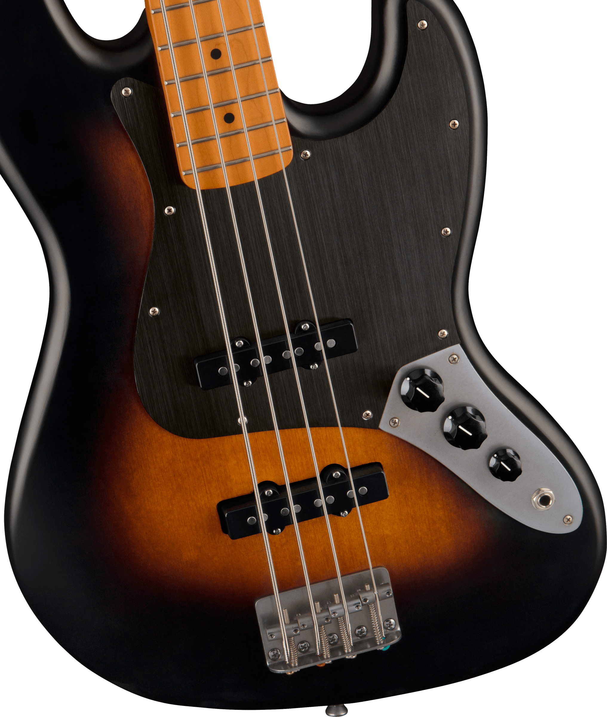 Squier Jazz Bass 40th Anniversary Gold Edition Mn - Satin Wide 2-color Sunburst - Bajo eléctrico de cuerpo sólido - Variation 2