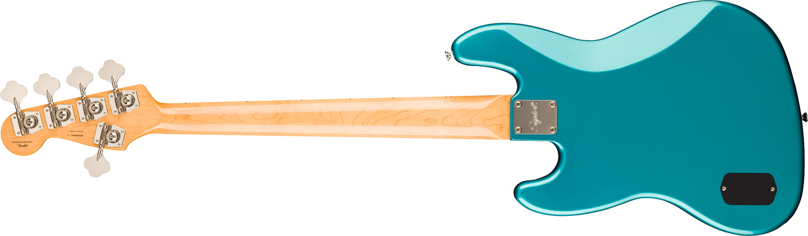 Squier Jazz Bass 70s Active V Classic Vibe 5c Mn - Ocean Turquoise - Bajo eléctrico de cuerpo sólido - Variation 1