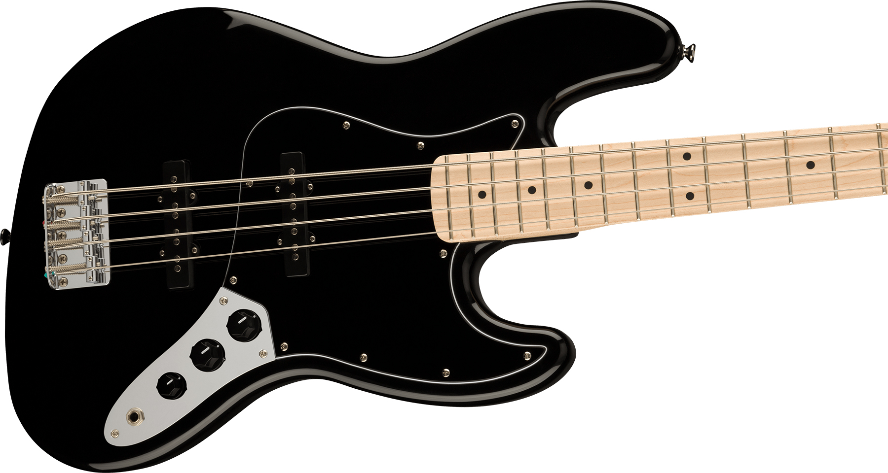 Squier Jazz Bass Affinity 2021 Mn - Black - Bajo eléctrico de cuerpo sólido - Variation 2