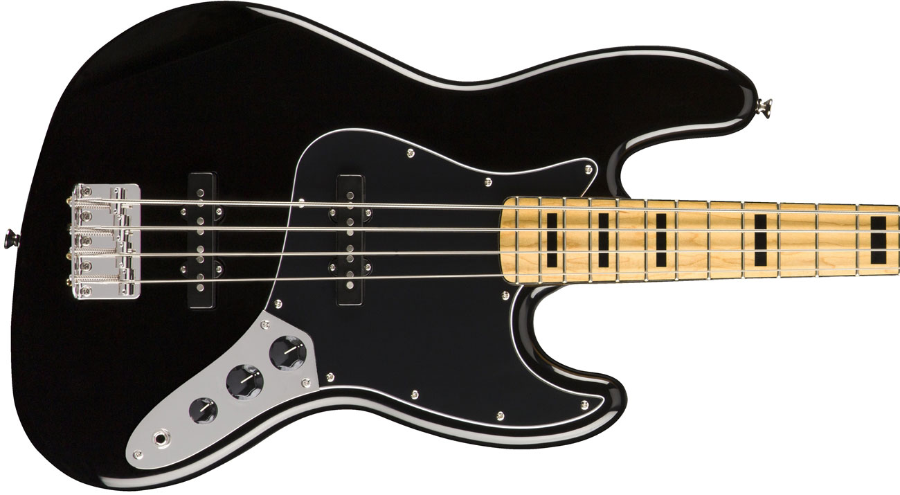 Squier Jazz Bass Classic Vibe 70s 2019 Mn - Black - Bajo eléctrico de cuerpo sólido - Variation 2