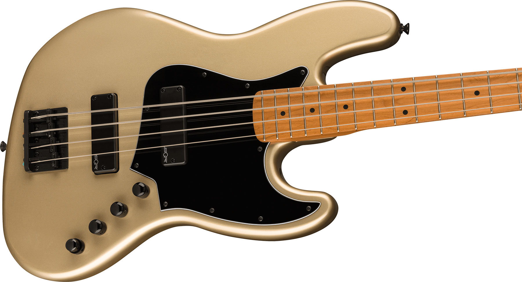 Squier Jazz Bass Contemporary Active Hh Mn - Shoreline Gold - Bajo eléctrico de cuerpo sólido - Variation 2