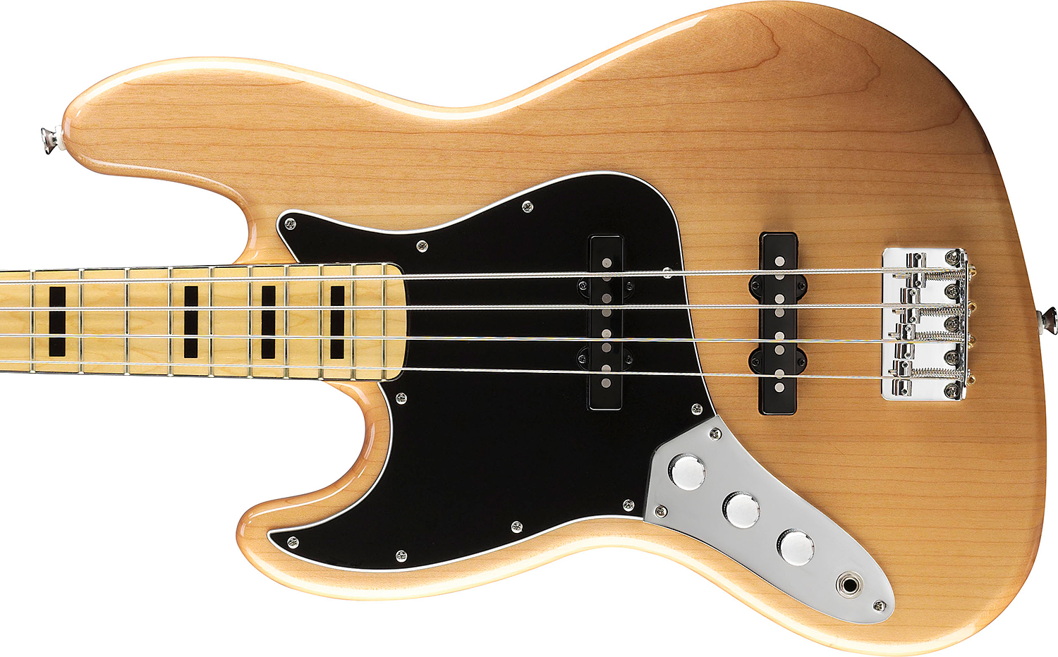 Squier Jazz Bass Vintage Modified 70 Gaucher 2013 Mn Naturel - Bajo eléctrico de cuerpo sólido - Variation 2