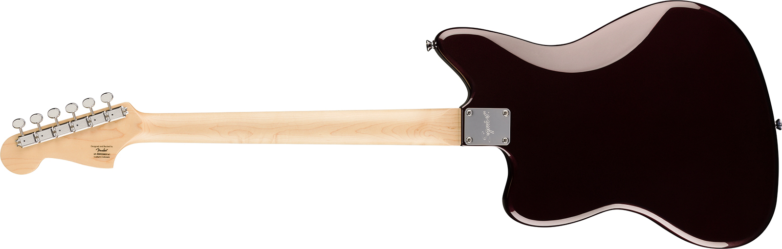 Squier Jazzmaster Baritone Hh Paranormal 2h Ht Lau - Oxblood - Guitarra electrica retro rock - Variation 1