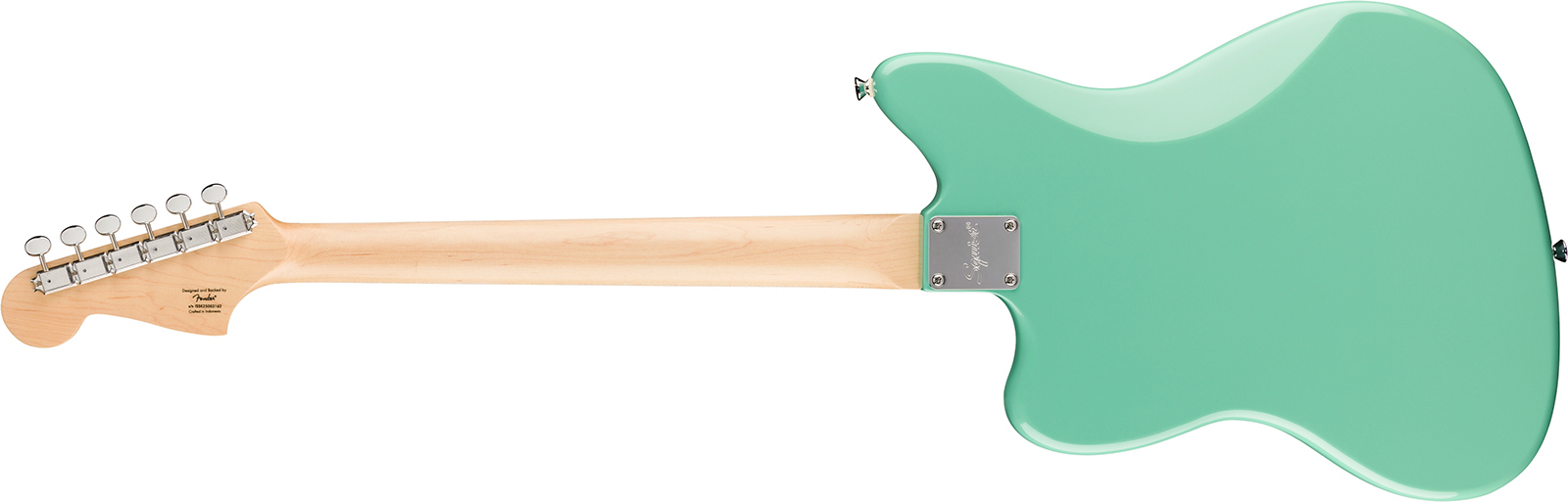 Squier Jazzmaster Baritone Hh Paranormal 2h Ht Lau - Seafoam Green - Guitarra electrica retro rock - Variation 1