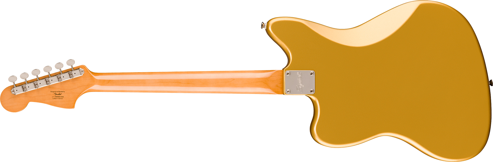 Squier Jazzmaster Classic Vibe 60s Fsr Ltd 2s Trem Lau - Aztec Gold Matching Headstock - Guitarra electrica retro rock - Variation 1